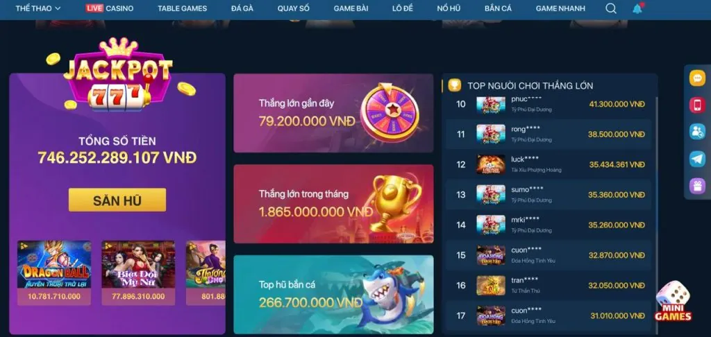 Trò chơi nổ hũ mới nhất với đồ họa sống động